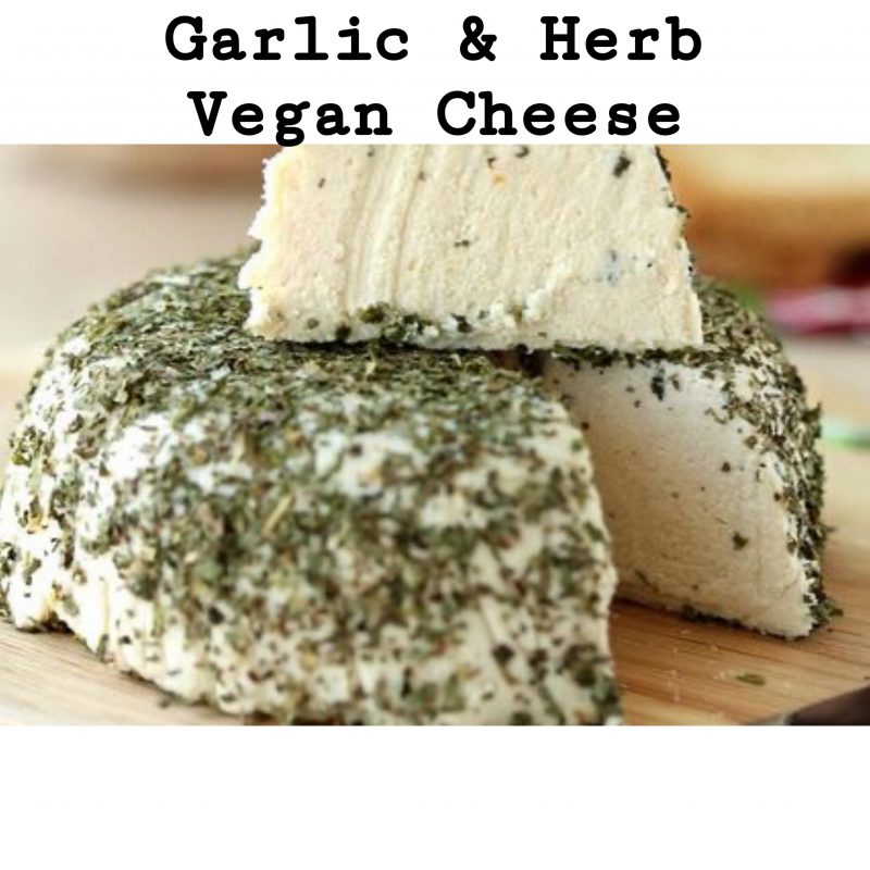 garlic & herb vegan cheese